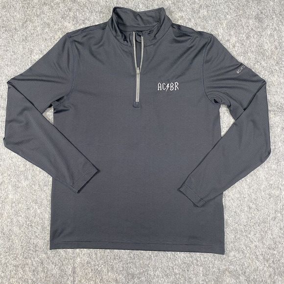 Dunning Other - Dunning Golf Mens 1/4 Zip Shirt Long Sleeve Polyester Spandex Performance Gray M